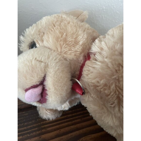 Build A Bear Tan Puppy Golden Retriever Red Collar non working sound box Plush - Picture 6 of 11